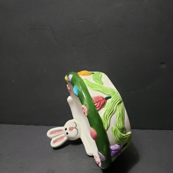 Vintage 1996 GALERIE AU CHOCOLAT Easter Rabbit Candy Dish - Picture 4 of 7
